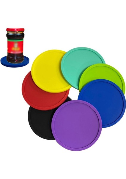 Sarı Yuvarlak Tek Boyut Toksik Olmayan Tatsız Isı Yalıtımı Su Geçirmez Placemat Masa Mat Silikon Bardak Altlığı Bardak Altlığı Kahve Drinkware Ped Ev Dekor (Yurt Dışından) modelleri