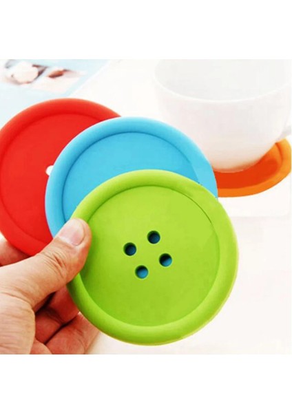 Sarı Yuvarlak Tek Boyut Toksik Olmayan Tatsız Isı Yalıtımı Su Geçirmez Placemat Masa Mat Silikon Bardak Altlığı Bardak Altlığı Kahve Drinkware Ped Ev Dekor (Yurt Dışından) indirimleri