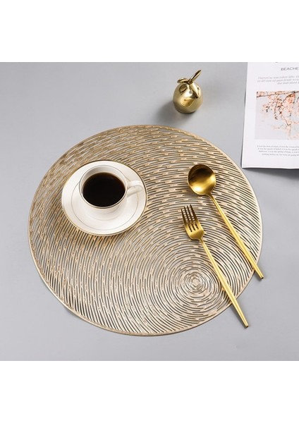 23 Bir Boyut Masa Mat Çiçek Altın Pvc Placemat Hollow Yalıtım Coaster Pedleri Masa Kase Ev Noel Modern Stil Dekor Isıya Dayanıklı (Yurt Dışından)