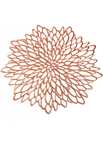 Gül Altın 1 Adet 1/6 Adet Placemat Yemek Masası Için Içi Boş Ped Bardak Altlığı Pedleri Masa Kase Paspaslar Altın Yemek Masası Mat Kaymaz Yalıtım Masa Mat (Yurt Dışından)