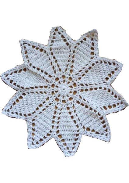 Bej Birçok Boyut Sıcak Noel Poinsettia Çiçek Pamuk Placemat Fincan Altlığı Mutfak Masa Yer Mat Kumaş Tığ Işi Çay Bardak Altlığı Peçete Düğün Parti Pedi (Yurt Dışından) modelleri