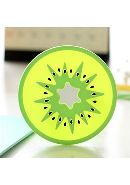 A3 9X9X0.3CM Meyve Şekli Silikon Kap Altlığı Kayma Yalıtım Pedi Bardak Mat Tutucu Turuncu/karpuz/limon Meyve Fincan Altlığı Yumuşak Pvc Ped (Yurt Dışından)