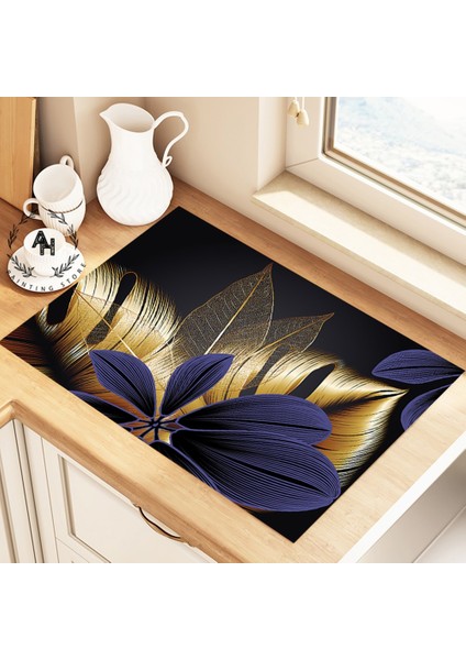Tw-31-7 M 30X40 cm Placemat Yemek Masası Emici Sofra Paspaslar Bulaşık Kurutma Mat Drenaj Pedi Isıya Dayanıklı Tezgah Üstü Mat Iskandinav Ev Dekor (Yurt Dışından)