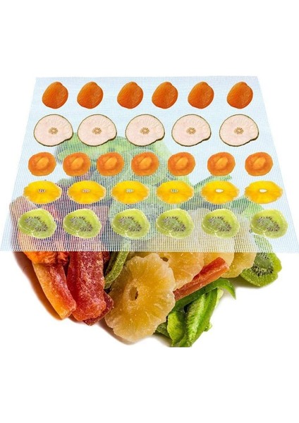 Beyaz Wsfs Sıcak 10 Adet Yapışmaz Silikon Kurutucu Levhalar, 14X14 Inç Ekmek Silikon Sn Örgü Mat Meyve Kurutma Makinesi (Yurt Dışından) indirimleri