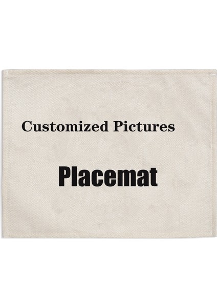 Stil 2 42X32 cm Özelleştirilmiş Resimler Baskı Placemat Keten Masa Paspaslar Yemek Masası Coaster Dekorasyon ve Aksesuar Dekoratif Tabaklar Masa (Yurt Dışından)