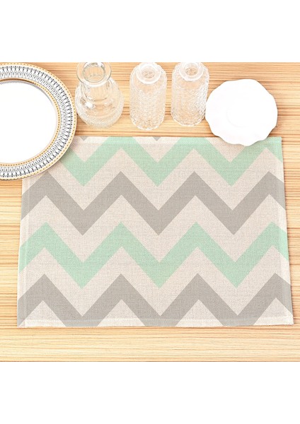 Stil 2 42X32 cm Özelleştirilmiş Resimler Baskı Placemat Keten Masa Paspaslar Yemek Masası Coaster Dekorasyon ve Aksesuar Dekoratif Tabaklar Masa (Yurt Dışından)