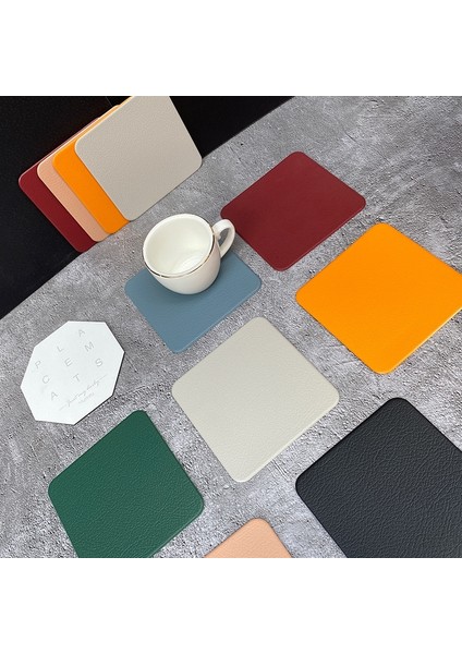 2CD-51108-009 Düz Renk Su Yağa Dayanıklı Kaymaz Mutfak Placemat Coaster Yalıtım Pedi Bulaşık Kahve Fincanı Masa Mat Ev Dekor 51108 (Yurt Dışından) fırsatları