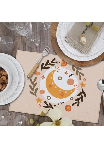 LE136 Bohemian Dreamcatcher Placemat Boho Gökkuşağı Mutfak Dekoru Pamuk Keten Yemek Masası Paspaslar Coaster Pad Kase Kahve Fincanı Masa Örtüsü (Yurt Dışından)