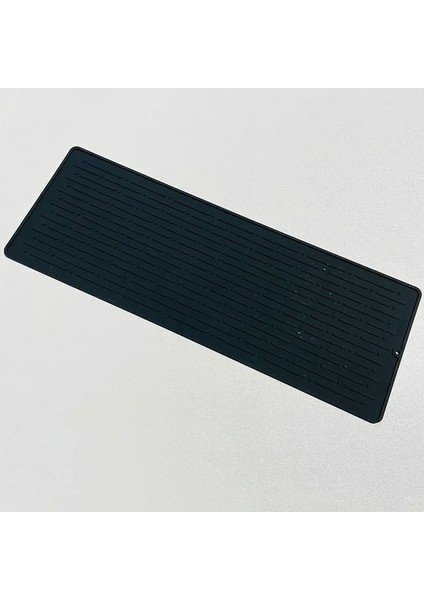 Black-L 1 Adet Katlanabilir Bulaşık Kurutma Mat Süzgeç Mat Silikon Isı Yalıtımı Placemat Mutfak Lavabo Mat Kaymaz Ped Coaster Bulaşık Drenaj Aracı (Yurt Dışından)