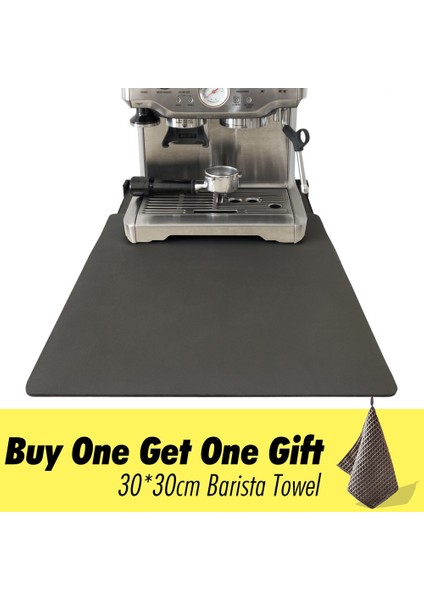 Lacivert 30X20 cm Kahve Kurutma Mat Süper Emici Bulaşık Kuru Paspaslar Kaymaz Hızlı Kuru Kahve Paspasları Kahve Barları Mutfak Için Tezgah Drenaj Mat (Yurt Dışından)