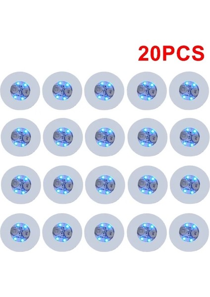 20 Adet Mavi 6cm 1/10/20/30/50 Adet LED Coaster Light Up Şişe Çıkartmaları Likör Içecek Aydınlık Bardak Mat Club Bar Parti Araba Düğün Parti Vazo Dekor (Yurt Dışından)