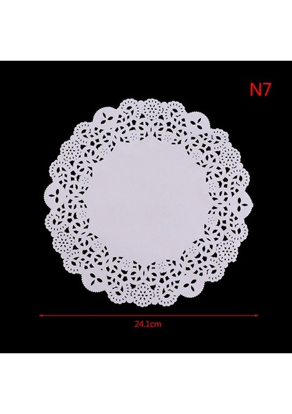 Gösterildiği Gibi 9.5 Inç 100 Adet Beyaz Dantel Kağıt Danteller Placemats Dıy Kutu Ambalaj Hediye Paketi Kağıt El Sanatları Düğün Parti Iyilik Masa Dekorasyon Mat (Yurt Dışından)