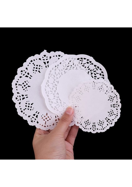 Gösterildiği Gibi 9.5 Inç 100 Adet Beyaz Dantel Kağıt Danteller Placemats Dıy Kutu Ambalaj Hediye Paketi Kağıt El Sanatları Düğün Parti Iyilik Masa Dekorasyon Mat (Yurt Dışından) indirimleri