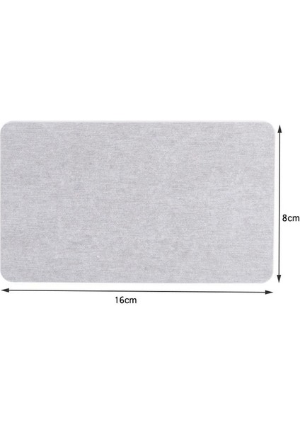 16X8X0.9 cm S Ev Su Emici Ped Diatomit Mat Isıya Dayanıklı Coaster Çabuk Kuruyan Diatomlu Toprak Mutfak Lavabo Musluğu Mat Kaymaz (Yurt Dışından)