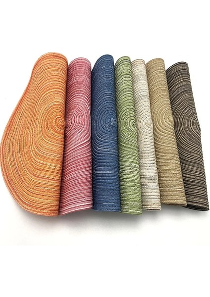 2CD-51009-011 30 cm Yuvarlak Dokuma Iskandinav Tarzı Kaymaz Placemat Coaster Yalıtım Dolgu Kupa Bardak Masa Mat Ev Dekor Peçete Mutfak Aksesuarları (Yurt Dışından)