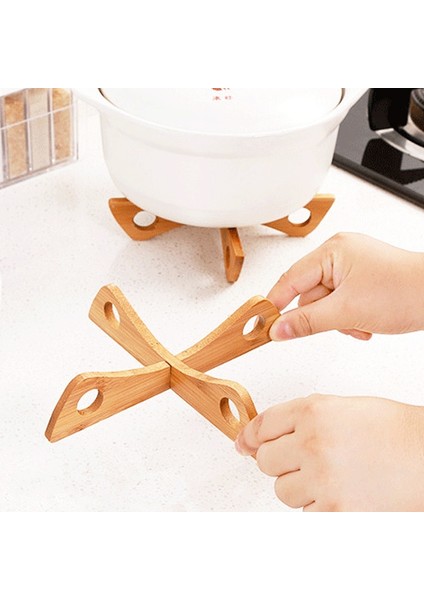 Tepsi G660 20X4 1 cm Çapraz Tepsi Tutucu Ahşap Çıkarılabilir Masa Mat Anti-Isı Buhar Masa Mat Ev Mutfak Kaymaz Ahşap Mat Gadget (Yurt Dışından)