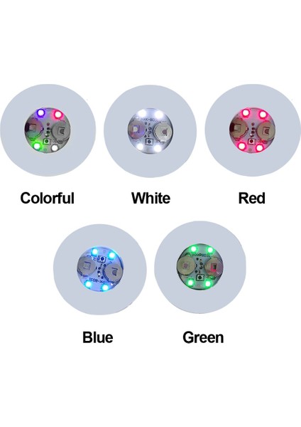 Kırmızı Mini Glow Coaster LED Şişe Işık Çıkartmalar Festivali Gece Kulübü Bar Partisi Vazo Dekorasyon LED Glorifier Içecek Fincan Mat 3 Modu #734 (Yurt Dışından)