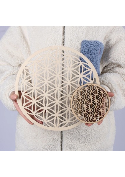 0102 10 cm 1 Pc Ahşap Duvar Çiçek Yaşam Şekli Sanat Ev Dekor Lazer Kesim Kaymaz Bardak Altlığı Takımı Ahşap Placemats Masa Mat Yuvarlak Fincan Altlığı (Yurt Dışından)