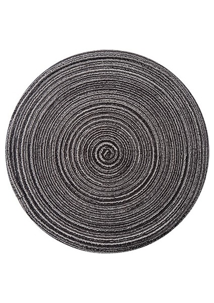 Gri 8 Adet 38 cm 8/10/12 Adet Masa Placemats Için Masa Mat Rami Yalıtım Pedi Placemats Keten Kaymaz Masa Paspasları Ev Dekorasyon Pedi Coaster (Yurt Dışından)