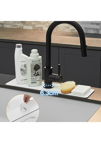 D 14X60 cm Banyo Musluk Emici Mat Lavabo Sıçrama Koruma Pedi Tezgah Hızlı Kuruyan Ped Kuru Tutmak Aracı Banyo Aksesuarları (Yurt Dışından) indirimleri