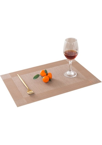 HG-CD010-01 4 Adet 4/6 Adet Masa Mat Seti Kaymaz Kase Ped Bardak Altlığı Takımı Yıkanabilir Pvc Yemek Masası Placemats Modern Ev Dekorasyon Aksesuarları (Yurt Dışından)