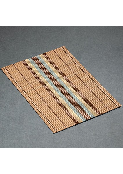 Haki Şerit 45X30 cm Bambu Servis Altlığı Coaster Kuzey Avrupa Haşlanma Önleyici Su Geçirmez Ped Masa Mat Dekorasyon Çay Aksesuarları Ev Mutfak Mat (Yurt Dışından)