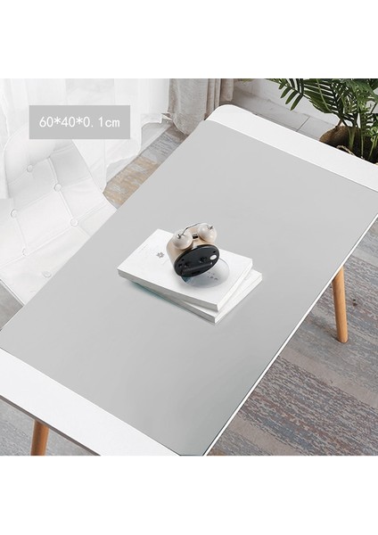 60X40CM Açık Gri 60/40CM Büyük Boy Gıda Sınıfı Silikon Su Geçirmez Placemat Isı Yalıtımı Kaymaz Yıkanabilir Masa Mat Mutfak Yemeği Için (Yurt Dışından)