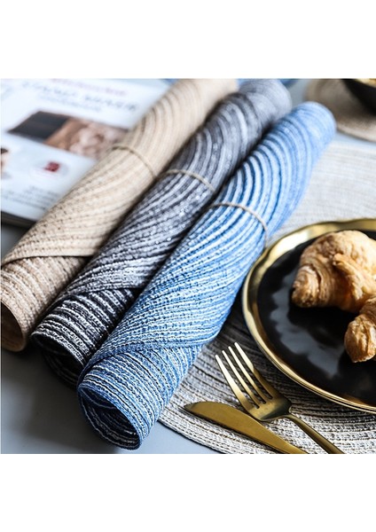 Kahve 36 cm Placemat Sıcak Ped Yuvarlak Dokuma Placemats Tığ Işi Bardak Altlığı Peçete Isı Mutfak Anti-Skid Masa Mat Kupalar Için Standı (Yurt Dışından) modelleri