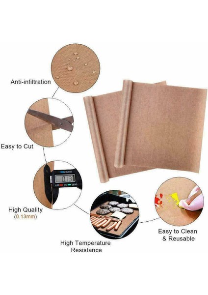 Kahverengi 5 Adet 60X40CM 1-10 Adet Yeniden Kullanılabilir Pişirme Mat Levha 40*60 30*40CM Isıya Dayanıklı Fırın Astarı Sac Yağ Geçirmez Pişirme Kağıdı Mutfak Barbekü Pişirme Araçları (Yurt Dışından) fırsatları