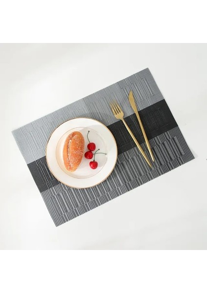 HG-CD018-04 6 Adet 4/6 Adet Masa Mat Seti Kaymaz Kase Ped Bardak Altlığı Takımı Yıkanabilir Pvc Yemek Masası Placemats Modern Ev Dekorasyon Aksesuarları (Yurt Dışından)