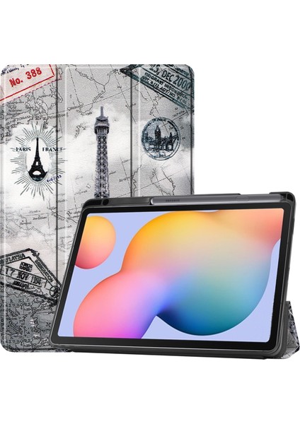 Samsung Galaxy Tab S6 Lite P613 Için Otomatik Uyandırma Uyku Özellikli Darbeye Dayanıklı Tablet Kılıfı (Yurt Dışından)
