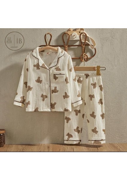 Çocuk Müslin Alt-Üst Takım Pijama