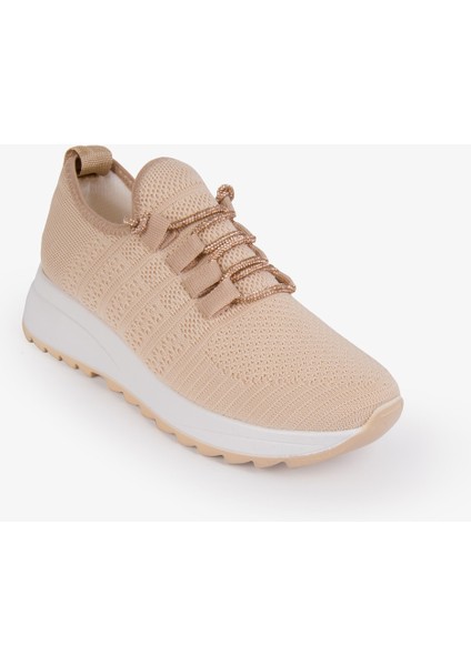 Tegan Kadın Spor Ayakkabı Sneakers Triko Taşlı Bağcıklı Günlük modelleri