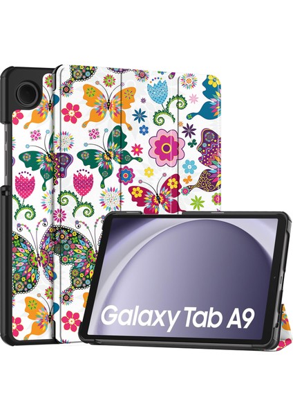 Samsung Galaxy Tab A9 2023 Için Otomatik Uyandırma Uyku Özellikli Darbeye Dayanıklı Tablet Kılıfı (Yurt Dışından)