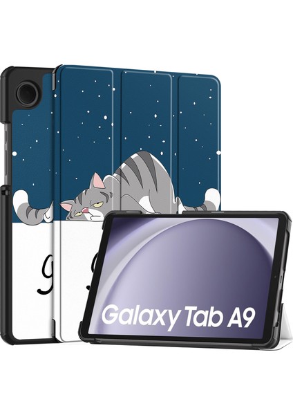 Samsung Galaxy Tab A9 2023 Için Otomatik Uyandırma Uyku Özellikli Darbeye Dayanıklı Tablet Kılıfı (Yurt Dışından)