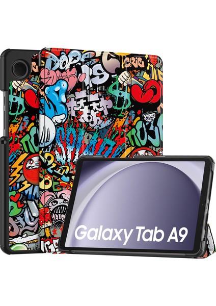 Samsung Galaxy Tab A9 2023 Için Otomatik Uyandırma Uyku Özellikli Darbeye Dayanıklı Tablet Kılıfı (Yurt Dışından)