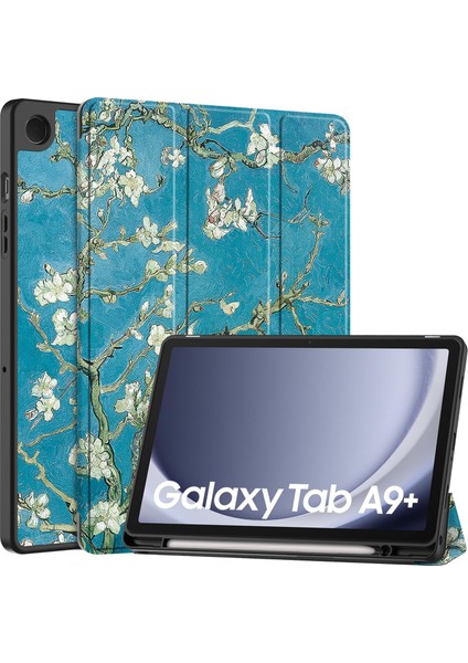 Samsung Galaxy Tab A9 Plus 2023 Için Otomatik Uyandırma Uyku Özellikli Darbeye Dayanıklı Tablet Kılıfı (Yurt Dışından)