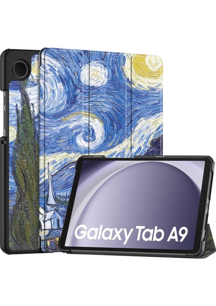 Samsung Galaxy Tab A9 2023 Için Otomatik Uyandırma Uyku Özellikli Darbeye Dayanıklı Tablet Kılıfı (Yurt Dışından)