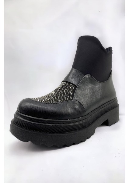 Izlife İZ226 K036 Siyah Kadın Casual Bot