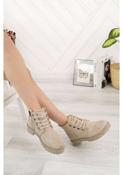 Emma Kadın Bot Fermuarlı Süet Deri Kısa Bot fiyatları