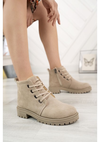 Emma Kadın Bot Fermuarlı Süet Deri Kısa Bot modelleri