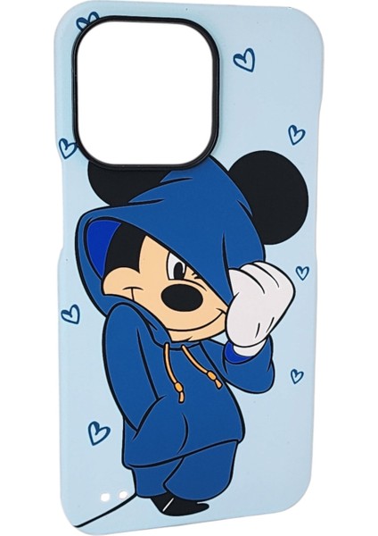 Apple iPhone 13 Pro Max Koruma Kılıf Mavi Renkli Mickey Mouse 360 Koruma fırsatları