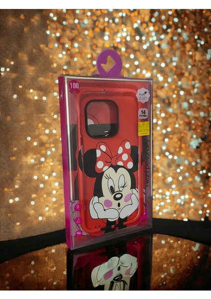 Apple iPhone 14 Pro Max Koruma Kılıf Kırmızı Renkli Mickey Mouse 360 Koruma Kutis fiyatları