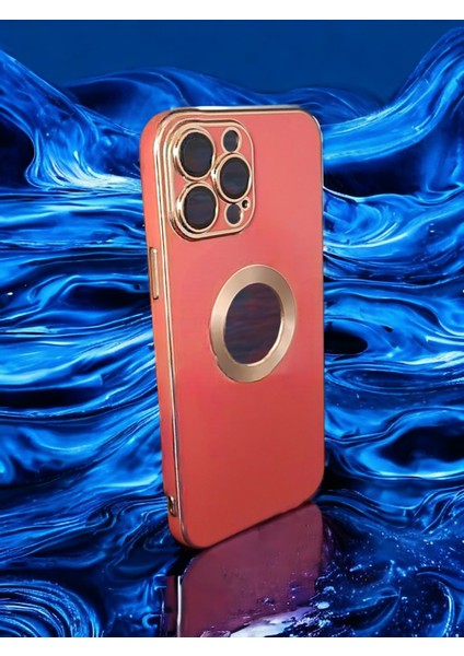 Apple iPhone 13 Pro Max Silikon (Kamera Korumalı) Bordo Kılıf Modeli