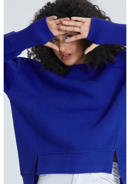 Eteği Yırtmaçlı Basic Sweatshirt modelleri