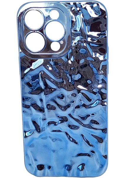 Apple iPhone 14 Pro Max Flu Kapak Şık Mavi Renkli Kılıf Silikon Yapılı modelleri