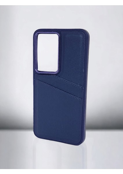 Samsung Galaxy S23 Uyumlu Kart Koymalı Mavi Renkli Kaliteli Şık Kılıf Model