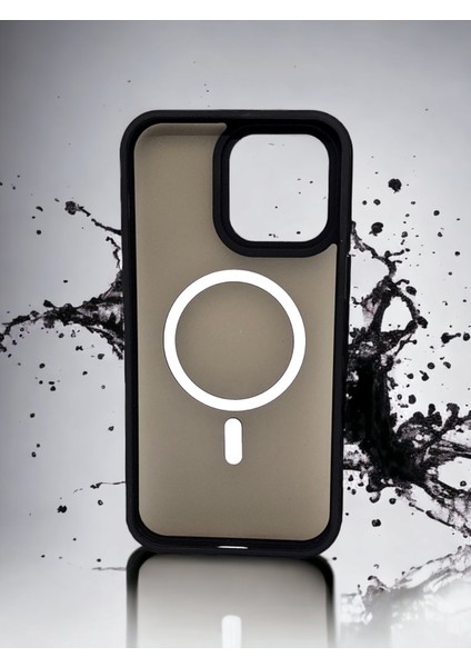 Apple iPhone 14 Pro Max Magsafe Kablosuz Şarj Özellikli Kaliteli Şeffaf Siyah Renkli Şık Kılıf Modeli fiyatları