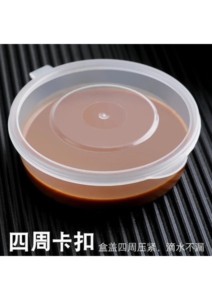 100ML 100 Adet 100 Adet 25/50/75ML Tek Kullanımlık Plastik Paket Servisi Olan Restoran Sos Kabı Kapları Yiyecek Kutusu Menteşeli Kapaklı Pigment Boya Kutusu Yeniden Kullanılabilir (Yurt Dışından)