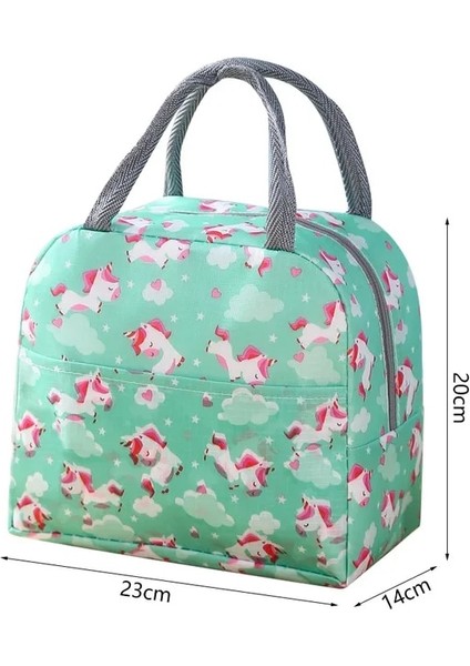 023 Çanta Taşınabilir Öğle Yemeği Çantaları Yemek Kabı Termal Öğle Yemeği Gıda Çantaları Çocuklar Için Soğutucu Çanta Termos Konteyner Saklama Çantası Kadın Çocuklar Için (Yurt Dışından)